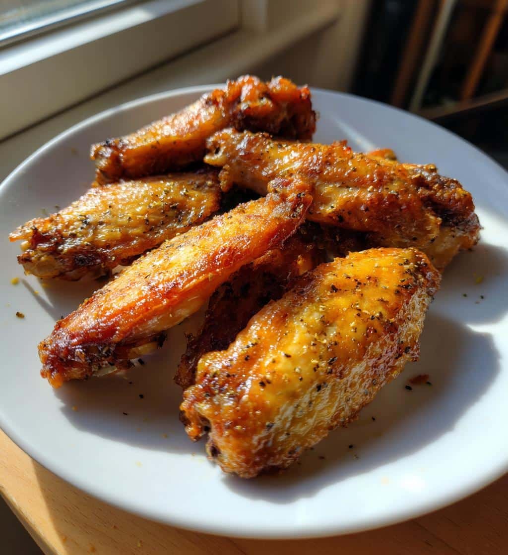 Quick Lemon Pepper Baked Wings (Air Fryer)