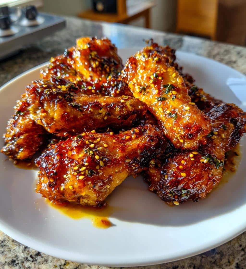 Soy Garlic Ginger Air Fryer Wings - detail 1