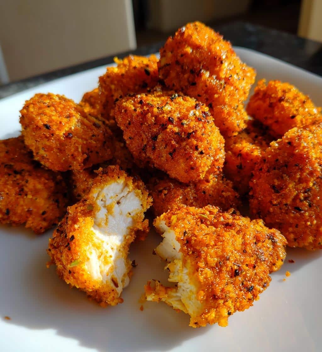 Spicy Jerk Air Fryer Chicken Nuggets