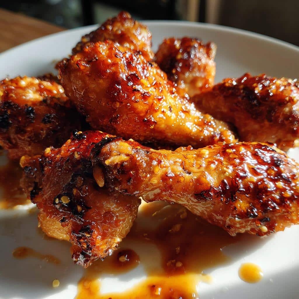 Sticky Honey Garlic Air Fryer Drumsticks - detail 1