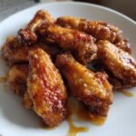 Sticky Maple Pepper Air Fryer Wings