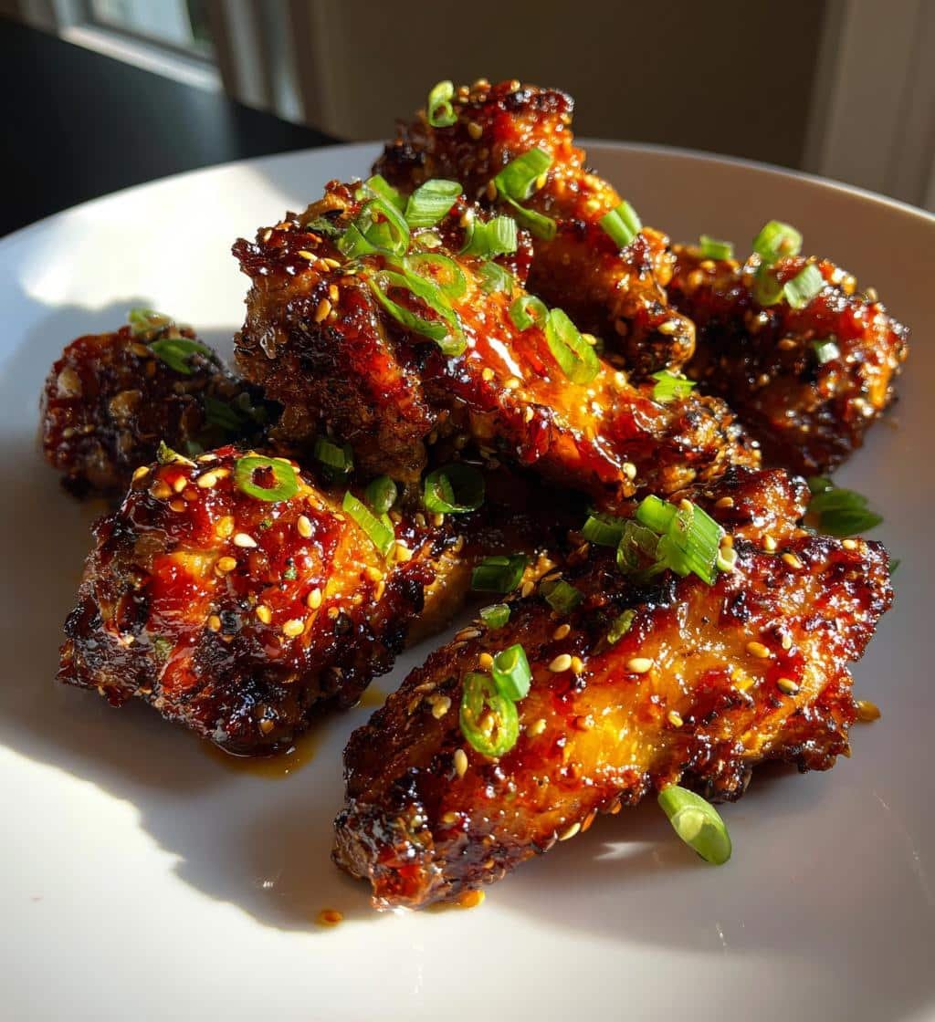 Teriyaki Sesame Air Fryer Wings - detail 1