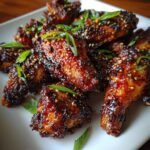 Teriyaki Sesame Air Fryer Wings