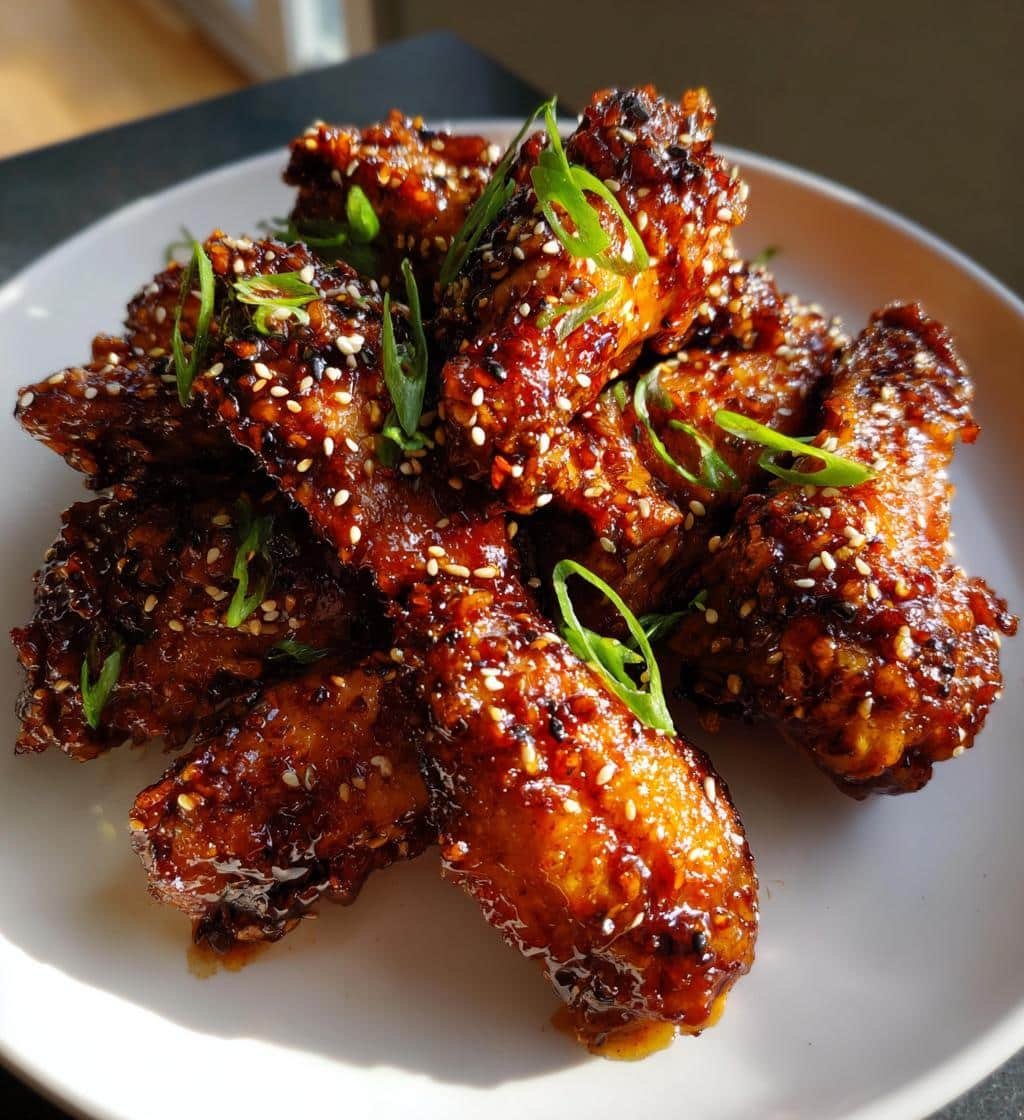 Teriyaki Sesame Air Fryer Wings