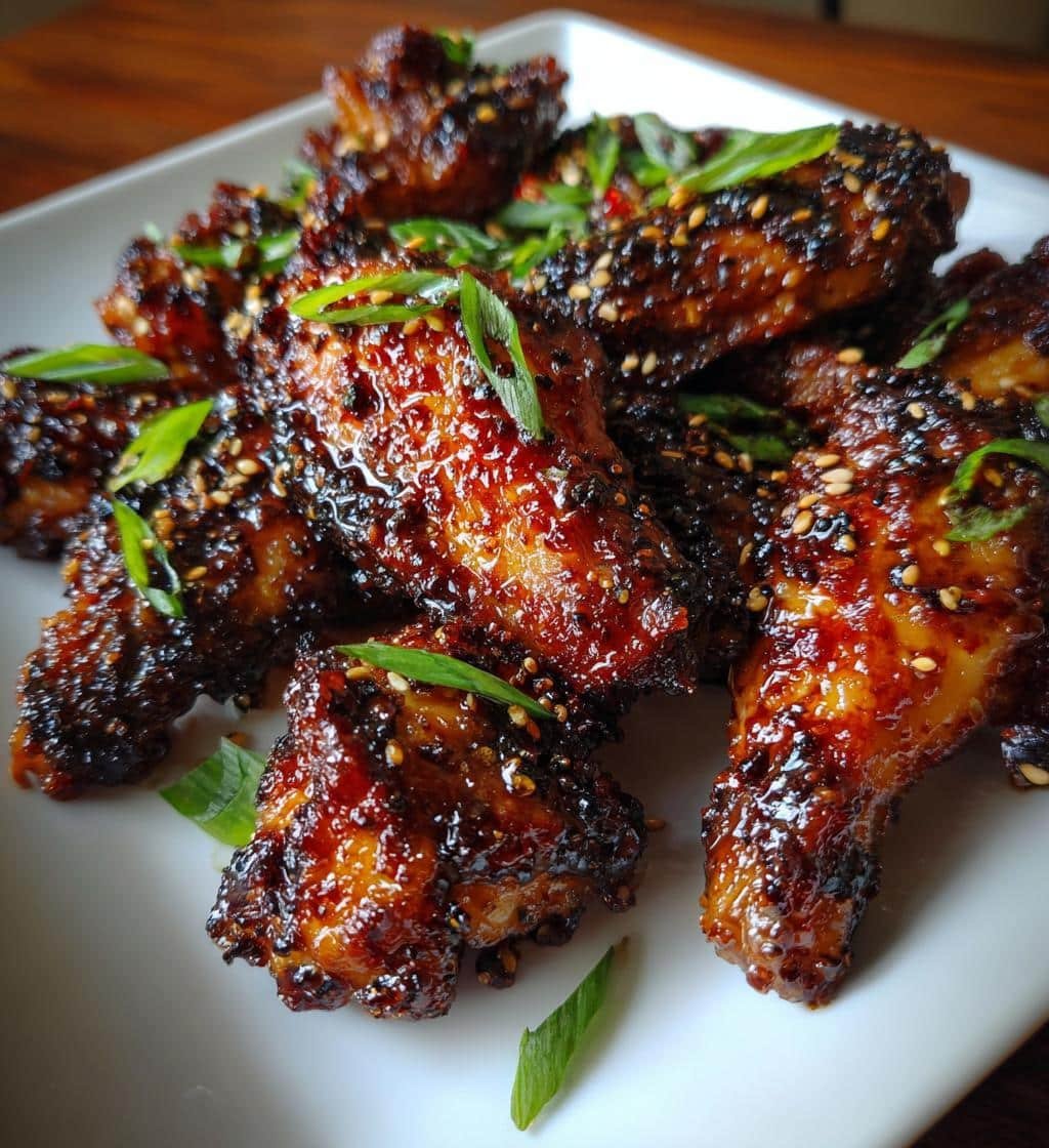 Teriyaki Sesame Air Fryer Wings