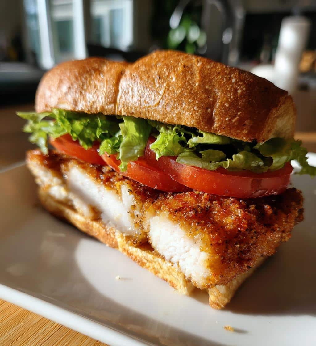 Air Fryer Almond Flour Chicken Sandwich - detail 1