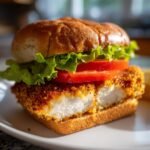 Air Fryer Almond Flour Chicken Sandwich