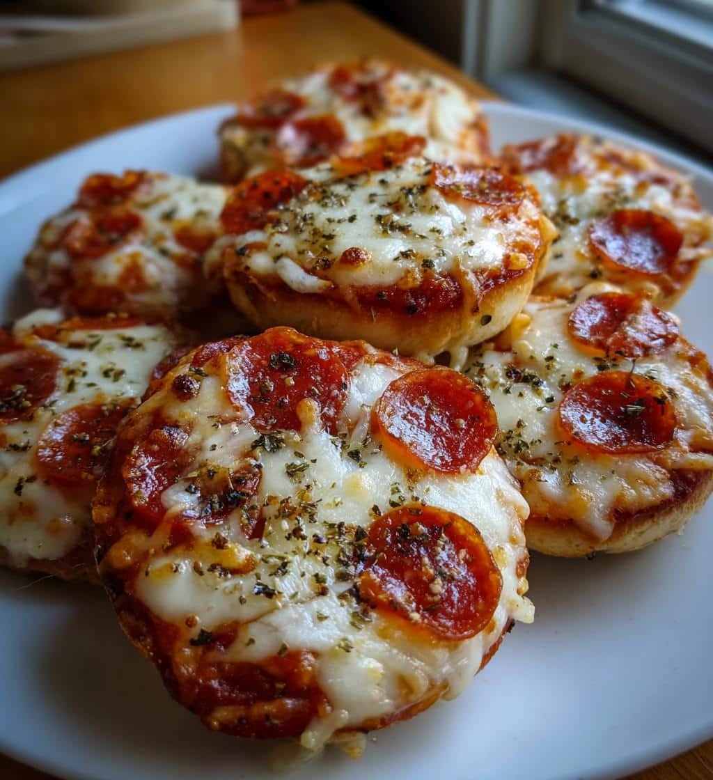 Air Fryer Bagel Bites Pizza - detail 1