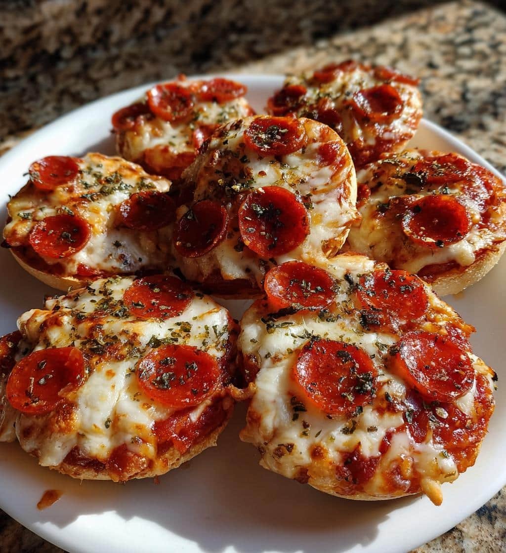 Air Fryer Bagel Bites Pizza