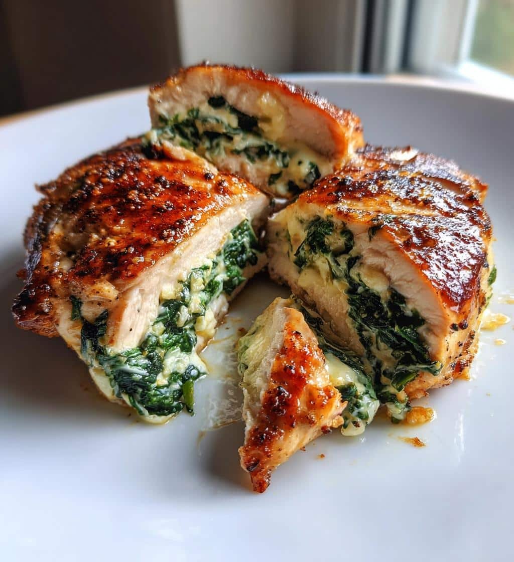 Air Fryer Best Spinach Stuffed Chicken Breasts - detail 1