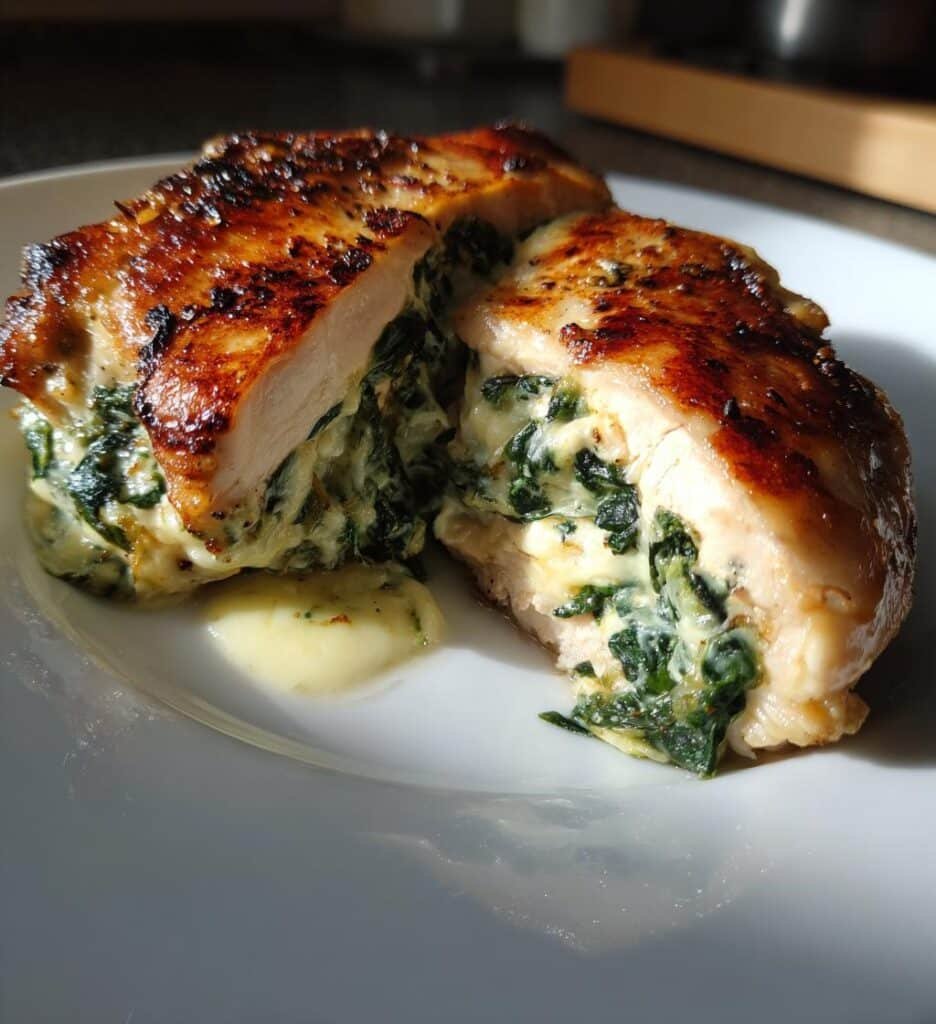 Air Fryer Best Spinach Stuffed Chicken Breasts