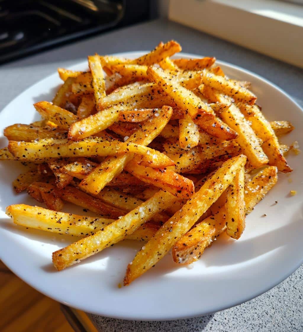 Air Fryer Black Pepper Garlic Fries - detail 1
