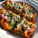 Air Fryer Buffalo Chicken Flatbread Pizza