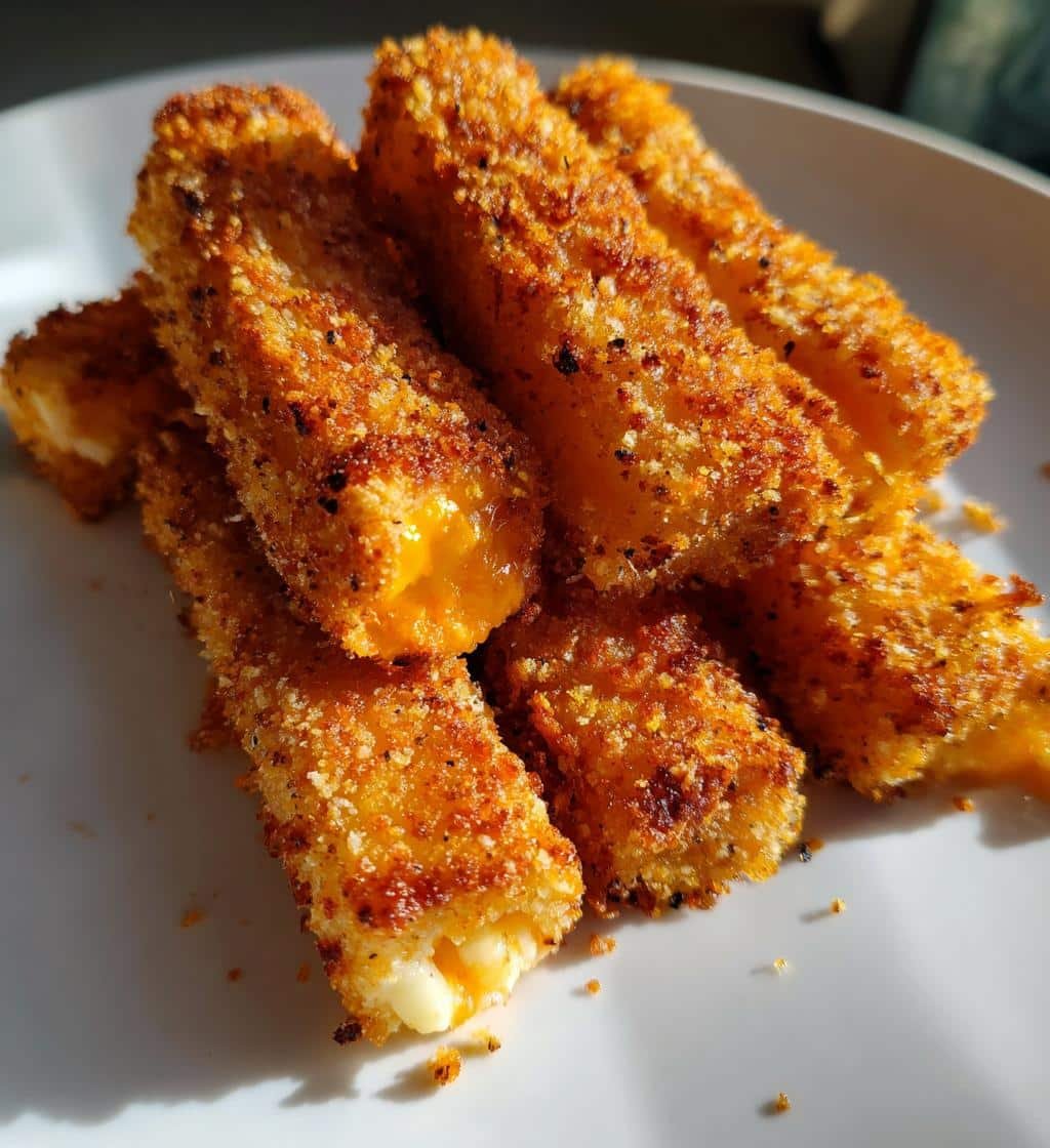 Air Fryer Buffalo Mac-and-Cheese Sticks