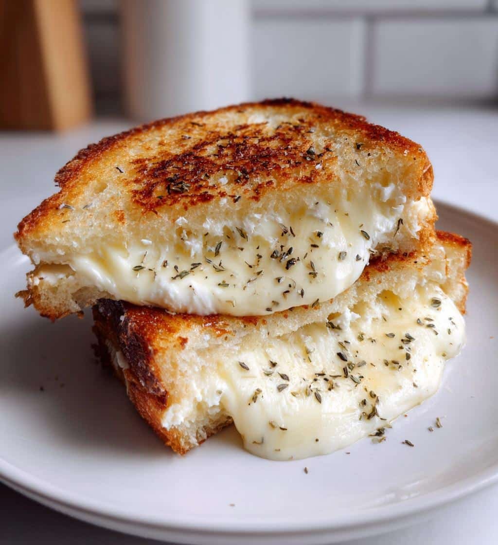 Air Fryer Burrata Grilled Cheese - detail 1