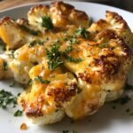 Air Fryer Cheesy Cauliflower Steaks
