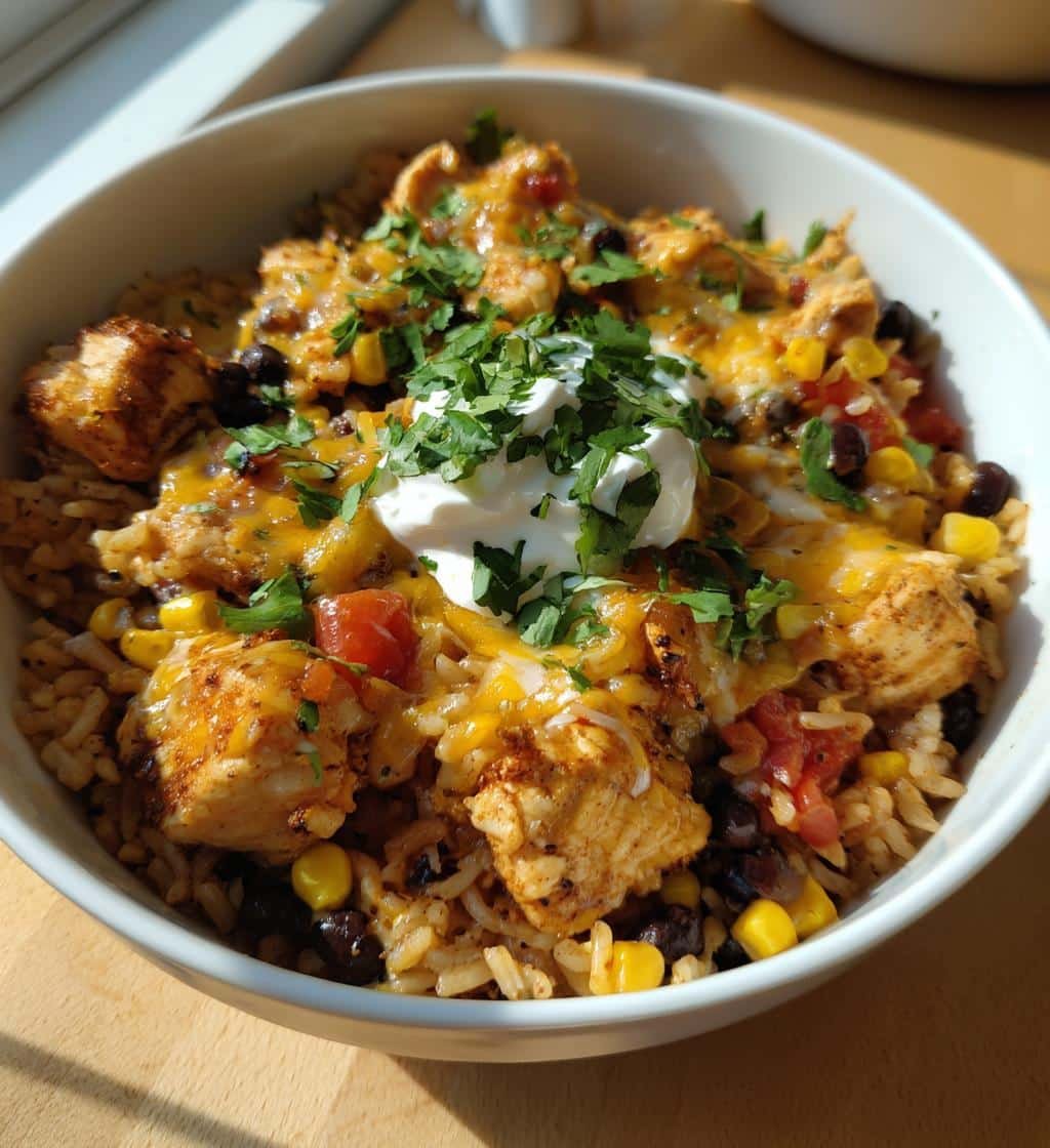 Air Fryer Chicken Burrito Bowls Recipe - detail 1