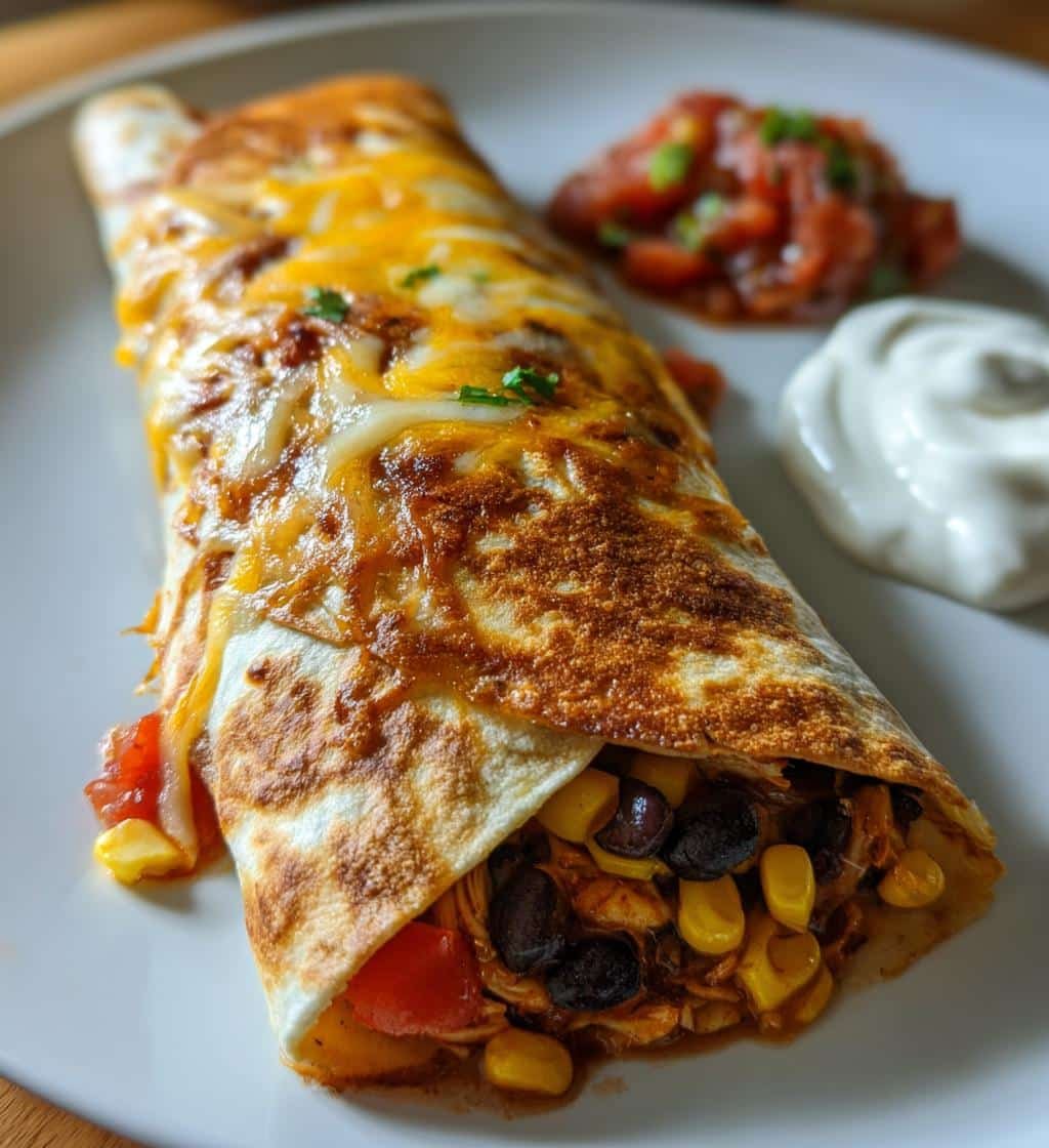 Air Fryer Chicken Burritos