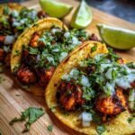 Air Fryer Chicken Street Tacos