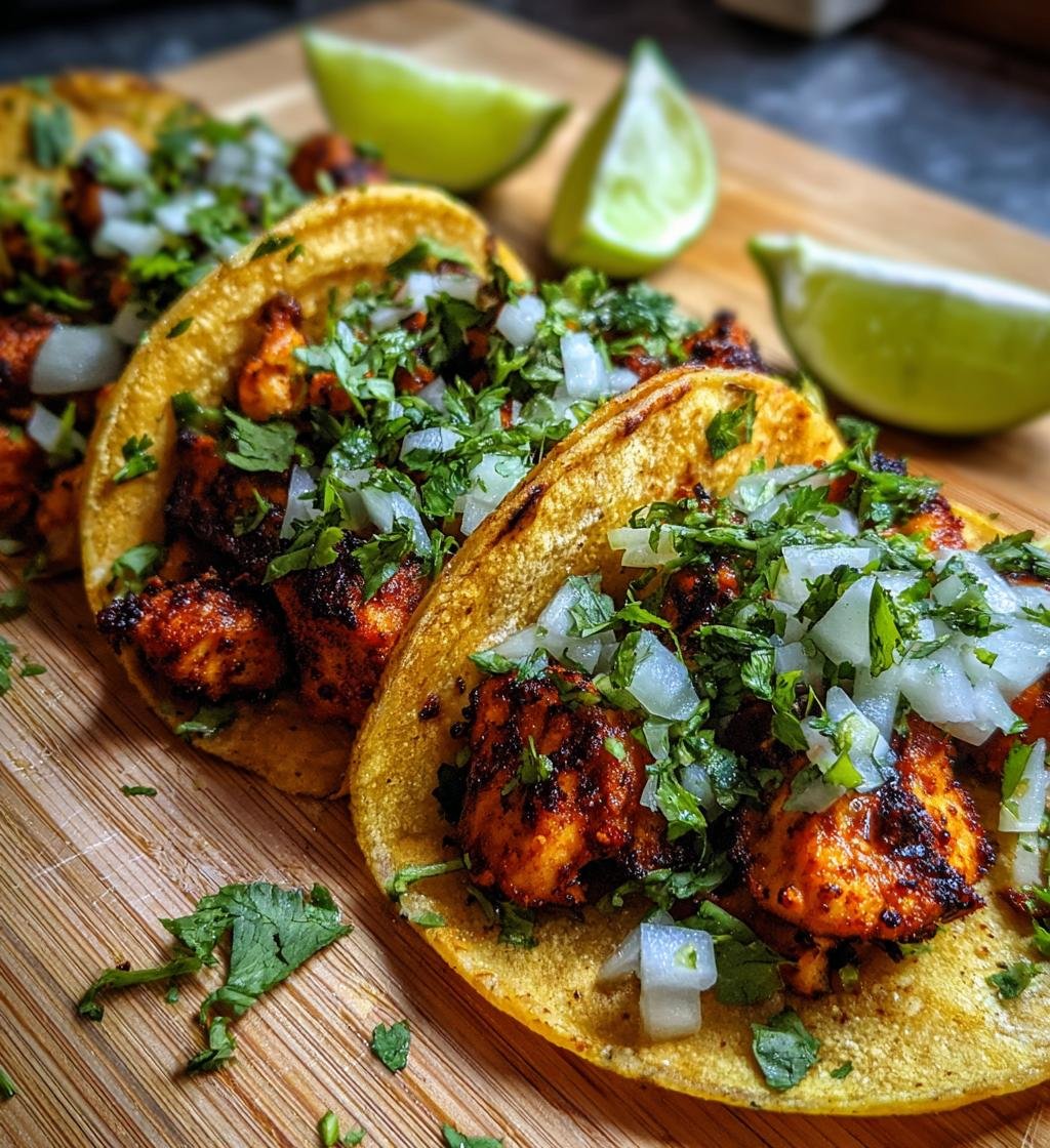 Air Fryer Chicken Street Tacos
