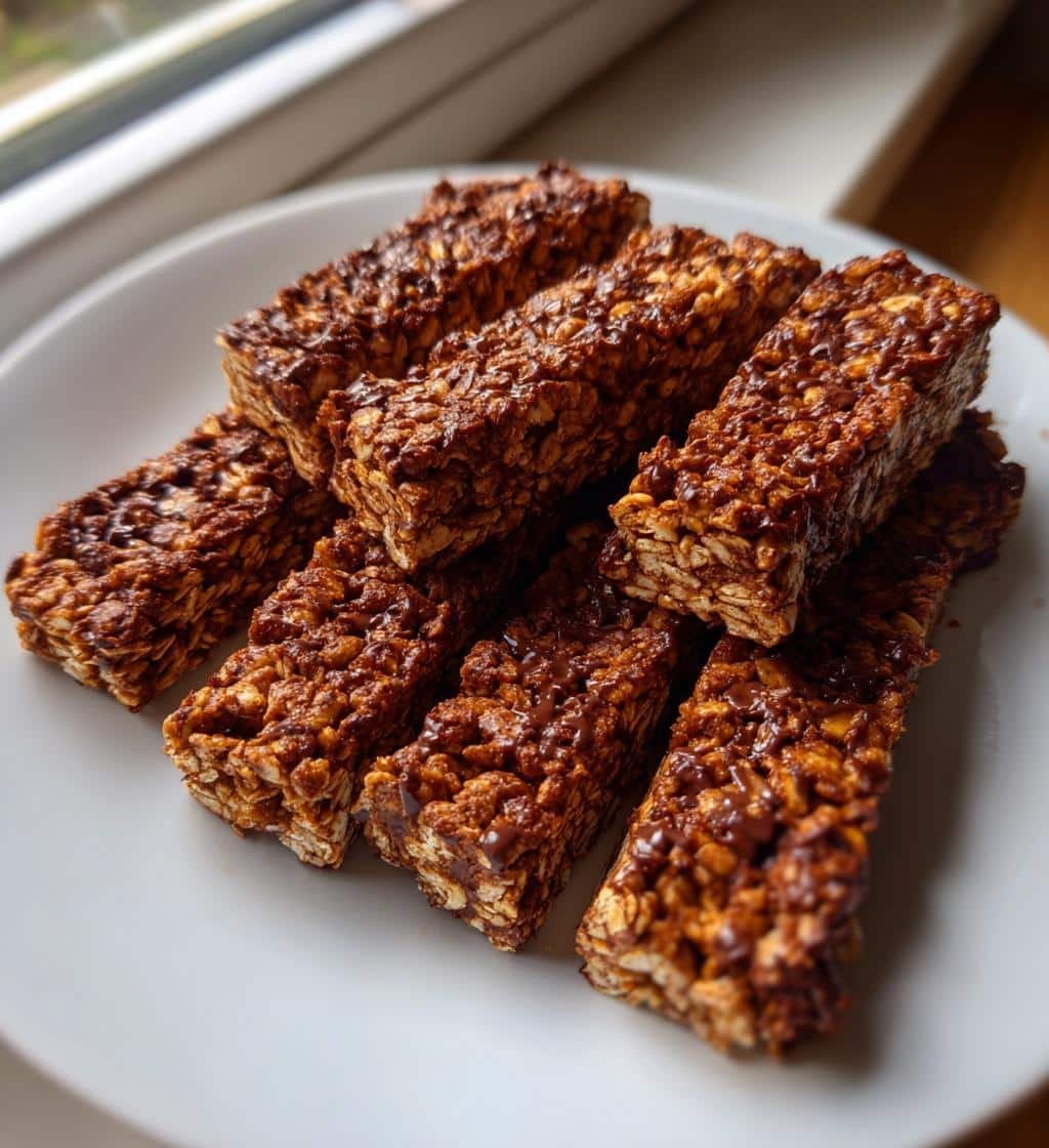 Air Fryer Choco–Peanut Butter Oat Sticks