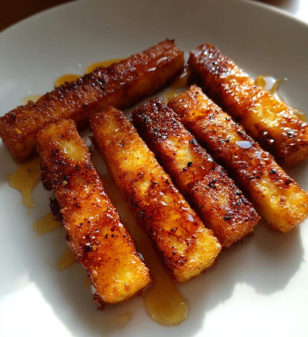 Air Fryer Crispy Halloumi Honey Fries - detail 1