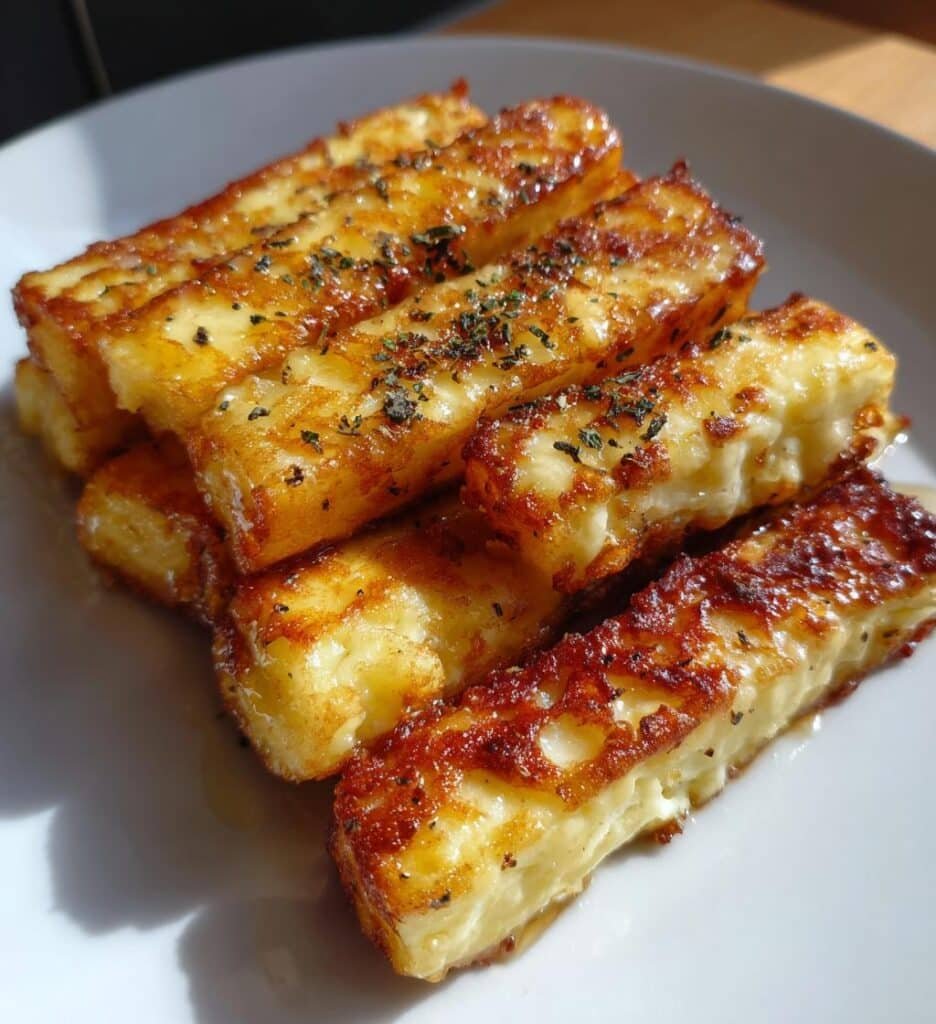 Air Fryer Crispy Halloumi Honey Fries