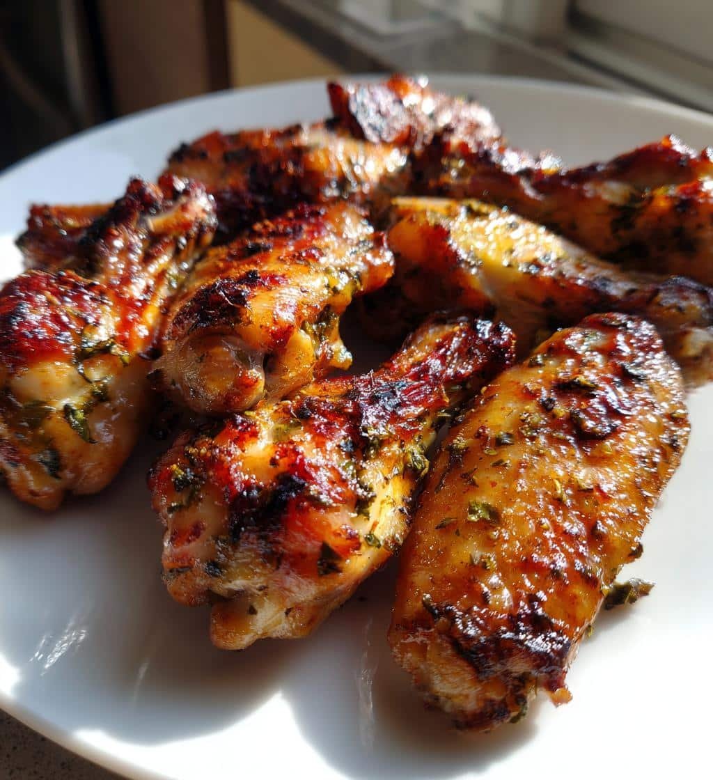 Air Fryer Crispy Lemon Herb Garlic Wings - detail 1