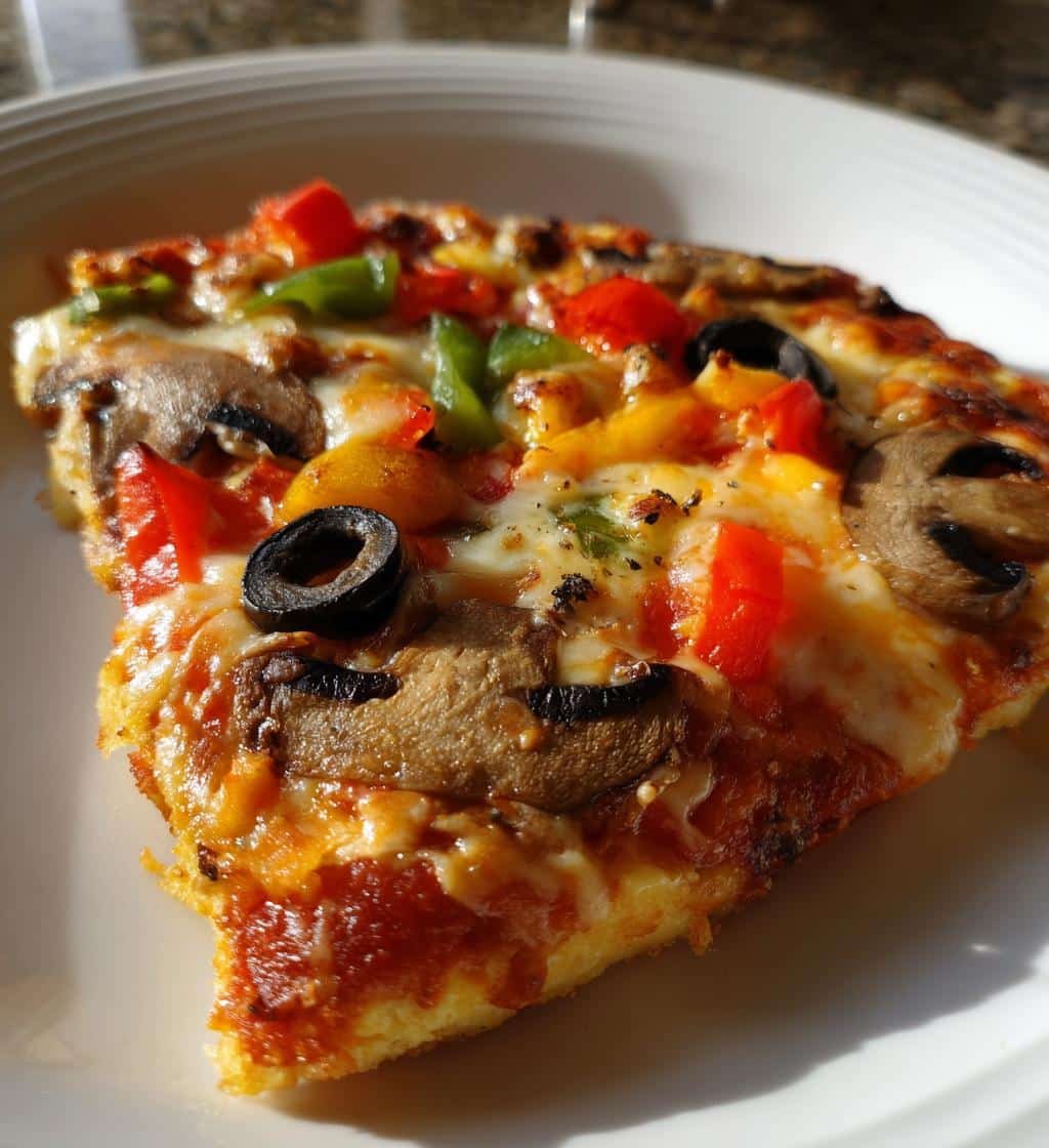 Air Fryer Crustless Loaded Cottage Cheese Pizza - detail 1