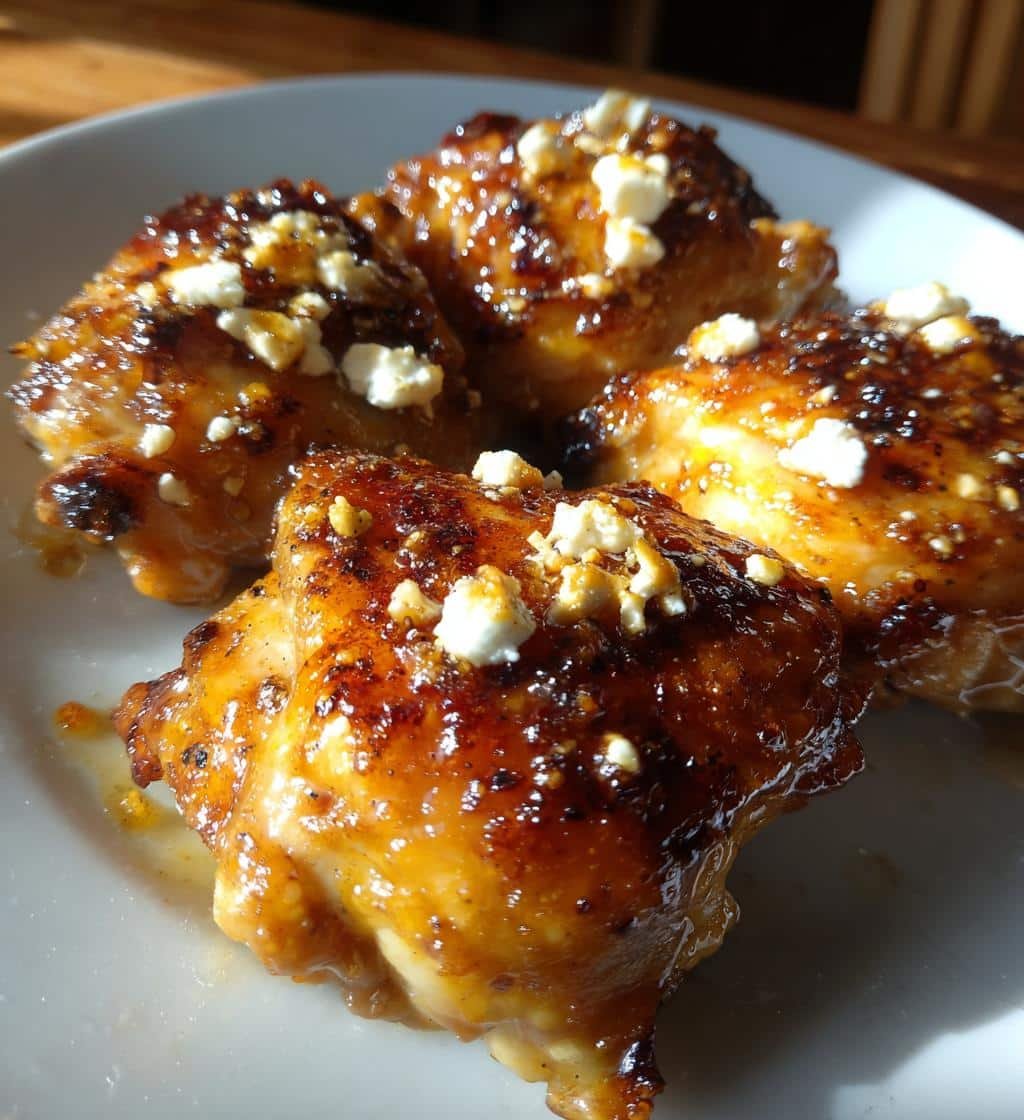Air Fryer Easy Hot Honey Feta Chicken