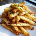 Air Fryer Garlic Butter Herb Fries