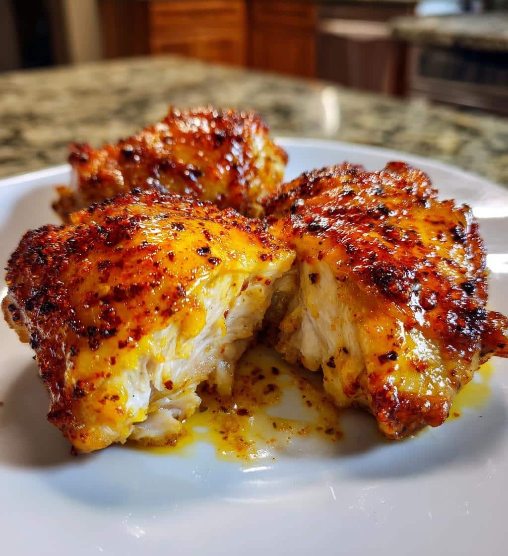 Air Fryer Juicy Baked Chicken Thighs