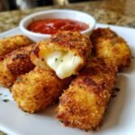 Air Fryer Kid-Friendly Mozzarella Sticks