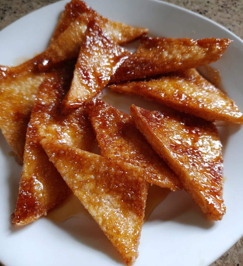 Air Fryer Maple Cinnamon Tortilla Crisps - detail 1