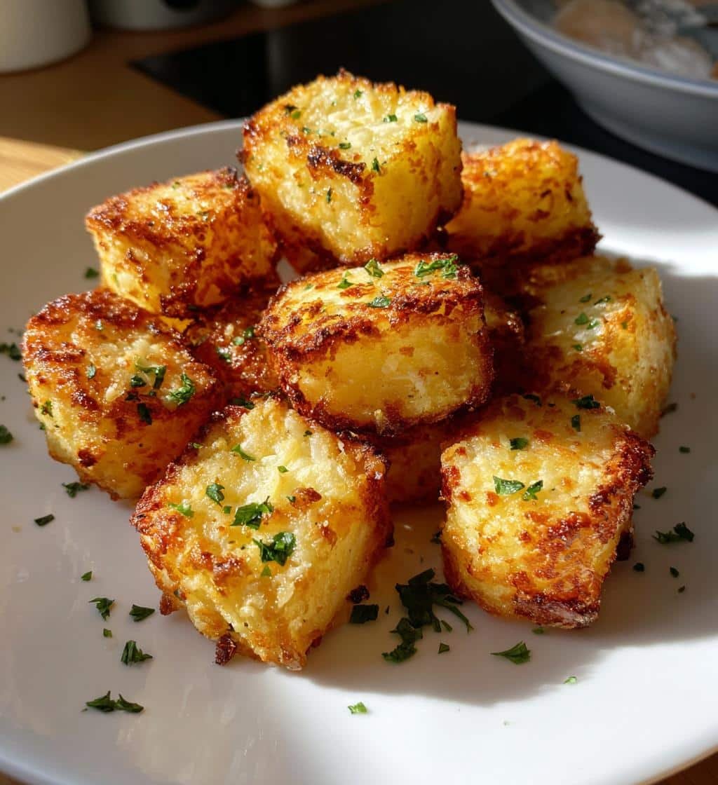 Air Fryer Parmesan Crusted Potatoes