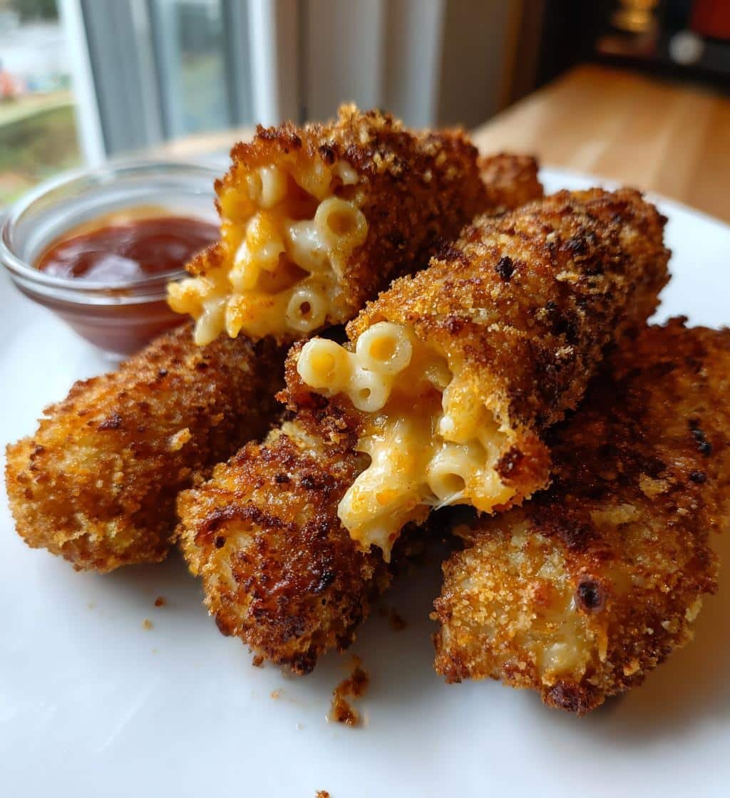 Air Fryer Pizza Mac-and-Cheese Sticks