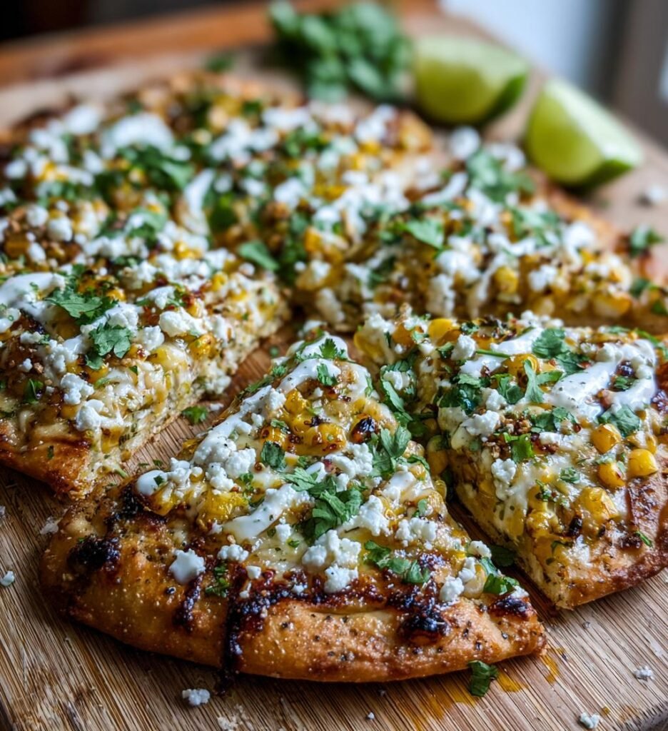 Air Fryer Quick Mexican Street Corn Pizza