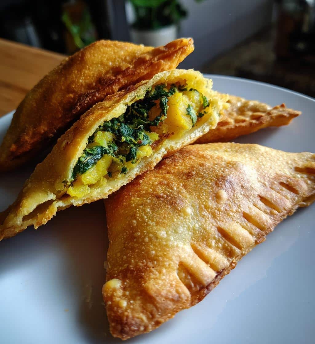 Air Fryer Samosas Spinach Potato