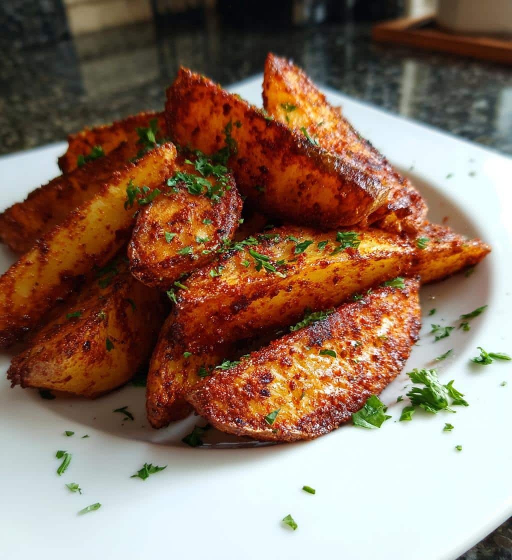 Air Fryer Spanish Patatas Bravas-Style Wedges - detail 1