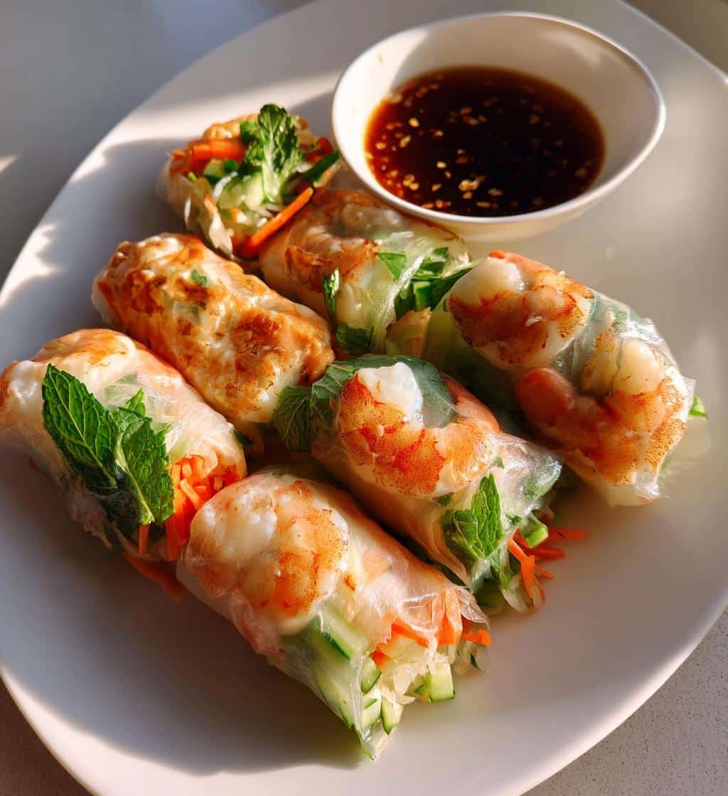 Air Fryer Summer Rolls Fresh