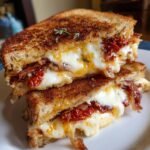 Air Fryer Sun-Dried Tomato Bacon Pesto Grilled Cheese