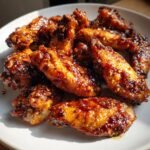 Air Fryer Sweet Soy Ginger Glazed Wings