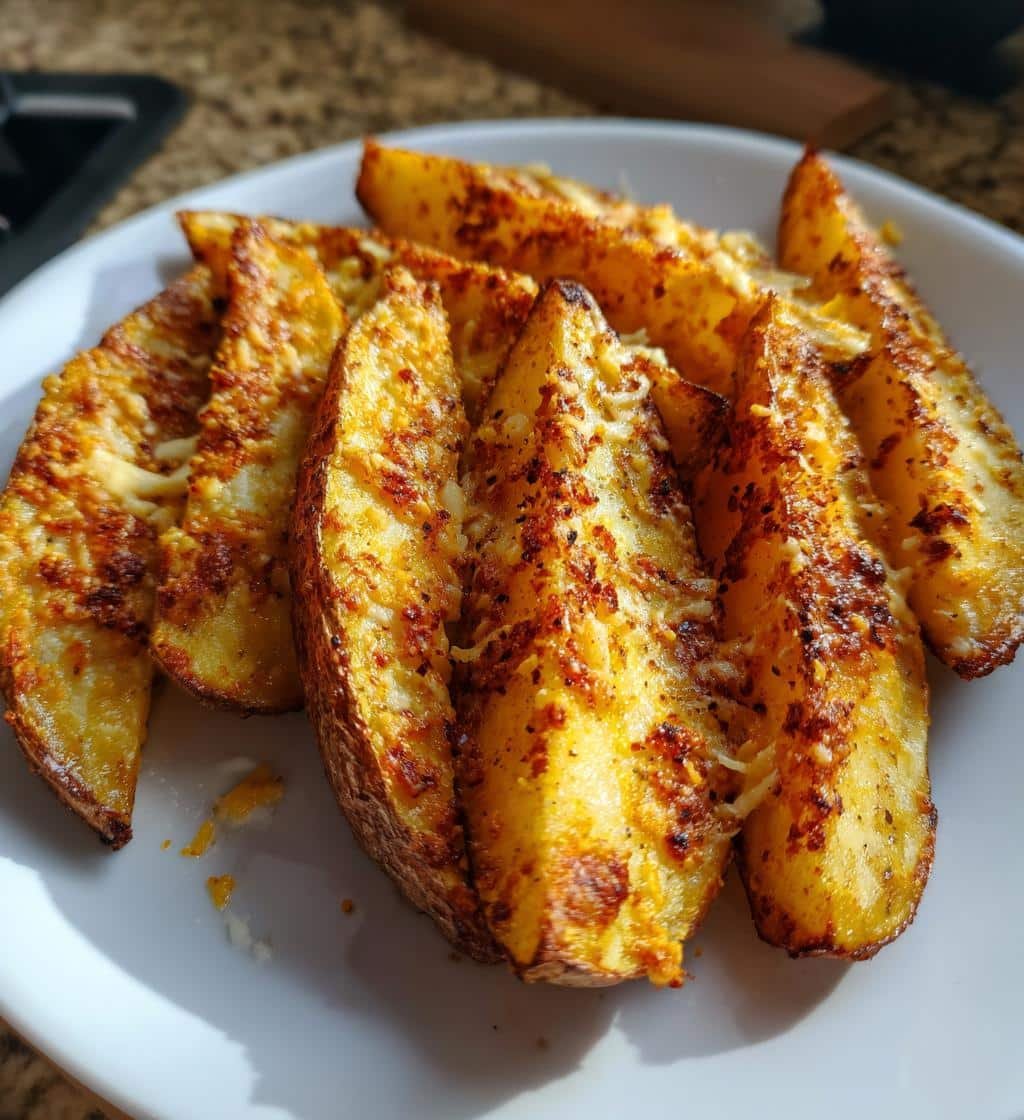Air Fryer Viral TikTok-Inspired Parmesan Turmeric Wedges