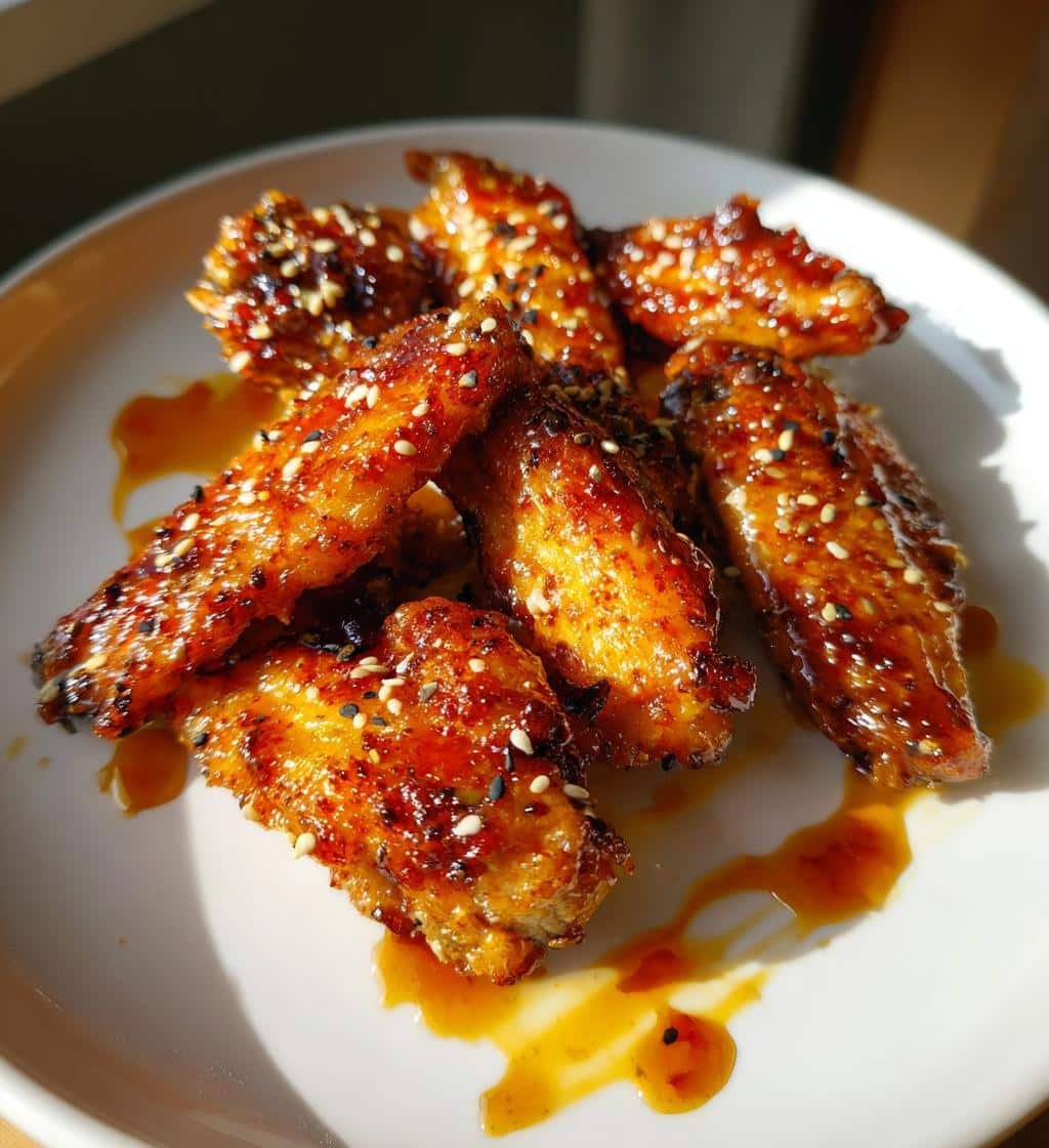 Asian BBQ Glaze Air Fryer Wings - detail 1