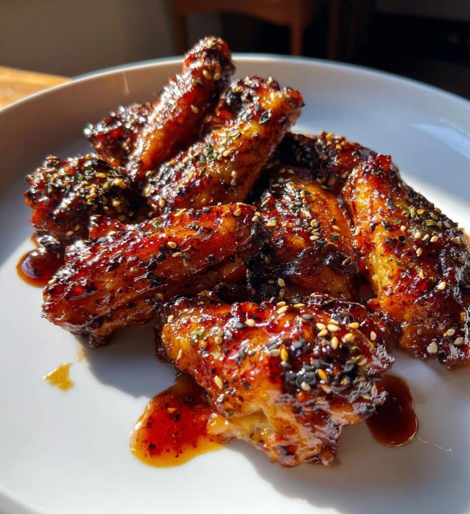 Asian BBQ Glaze Air Fryer Wings