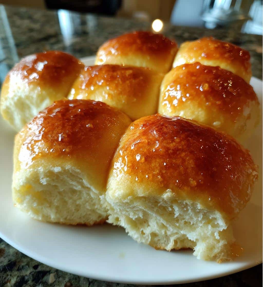 Honey Butter Air Fryer Dinner Rolls