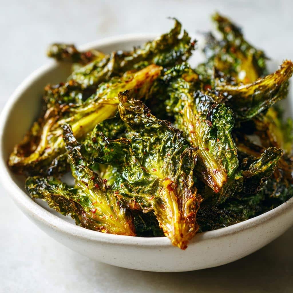 Quick Air Fryer Mustard Green Fries - detail 1