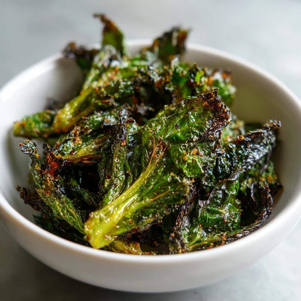 Quick Air Fryer Mustard Green Fries